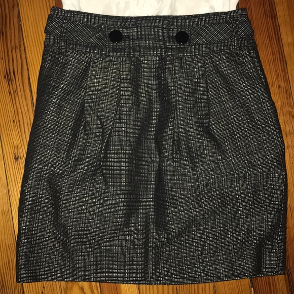 Ann Taylor 0P Tweed Work Skirt - With POCKETS! - Picture 2 of 7